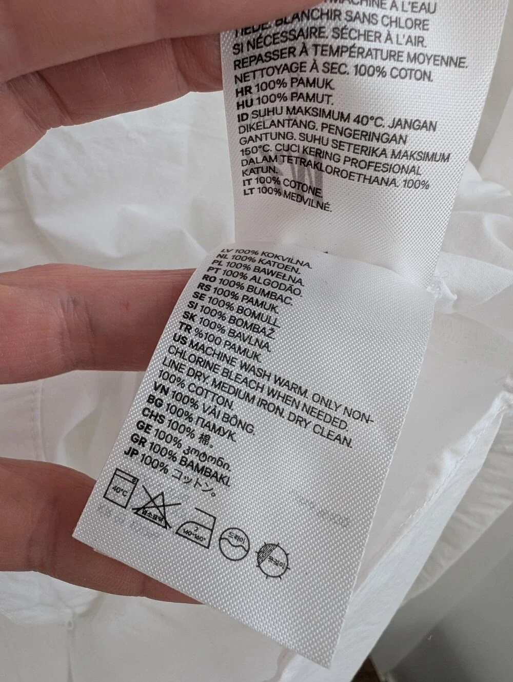 H&M 100% Cotton Peter Pan Collar Shirt - Picture 5 of 5